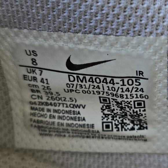 Nike Cortez White Black DM4044-105 Shoes Sneakers Men's Size 8 - Picture 8 of 9